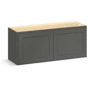 RELIABILT Parkstone II Wall Cabinet, Slate Stained, 36" W, 2 Doors, Fully Assembled - 641466 | Lowe's Pro Supply